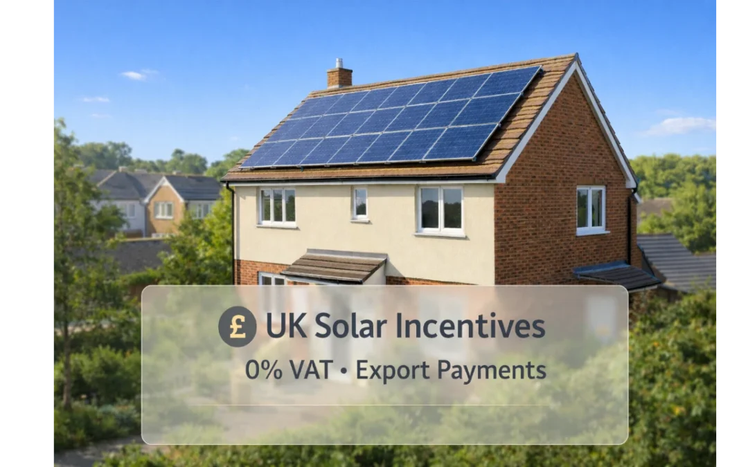 Solar Incentives UK | 0% VAT and Export Payments Explained